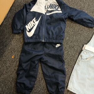 Nike Blue and White Kids Tracksuit